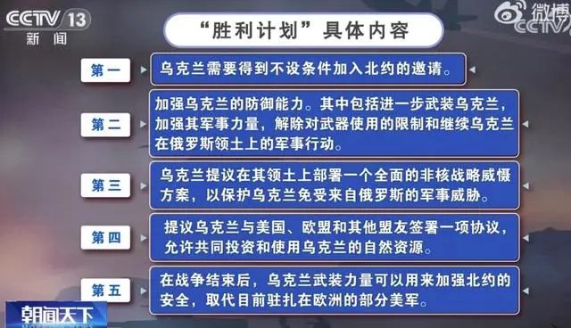 泽连斯基最新公布“胜利计划”五大要点：若盟友不同意，乌克兰将继续战斗！